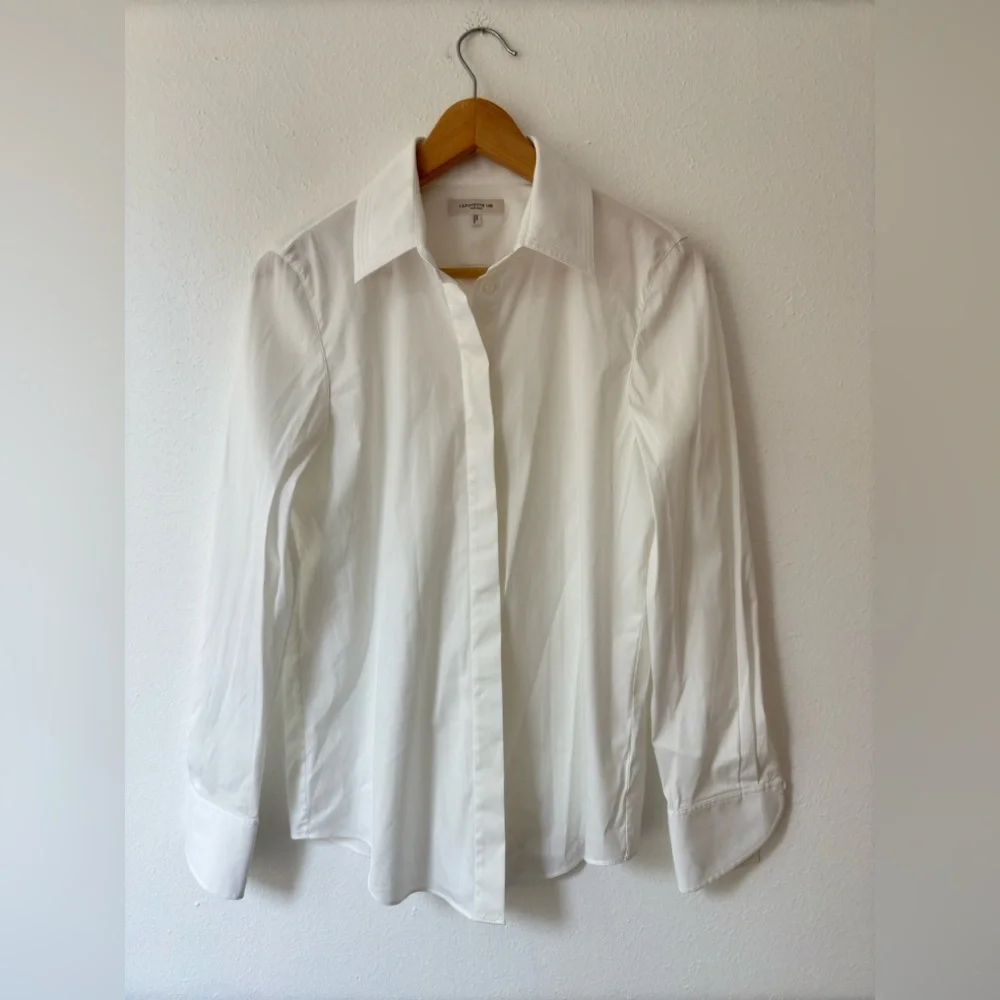 Lafayette 148 New York Stretch Cotton Straight Shirt - Picture 5 of 9
